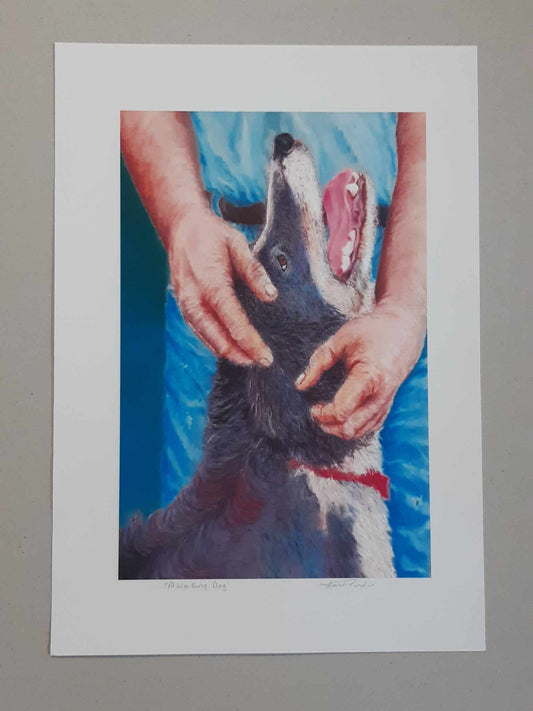 A Working Dog Border Collie Wall Art 2 Sizes