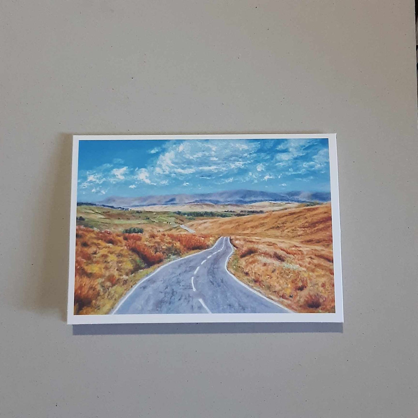 Close To Home On Waddington Fell Lancashire 5 x 7 Inch Greeting Card