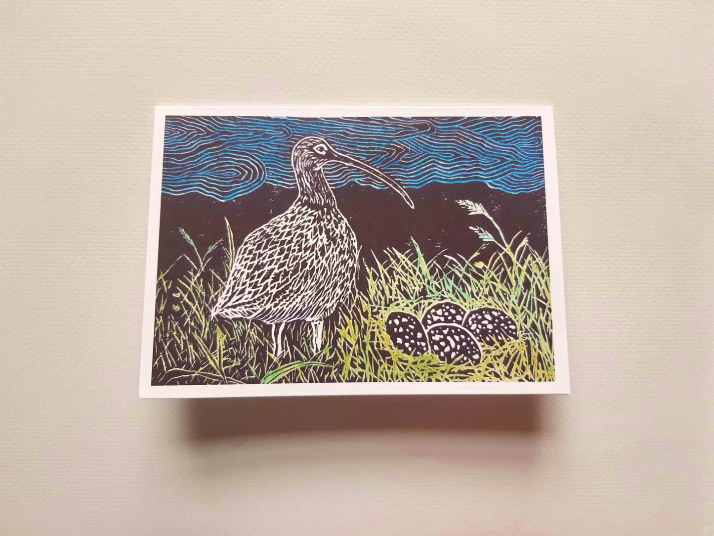 A Curlew's Nest 5 x 7 Inch Greeting Card
