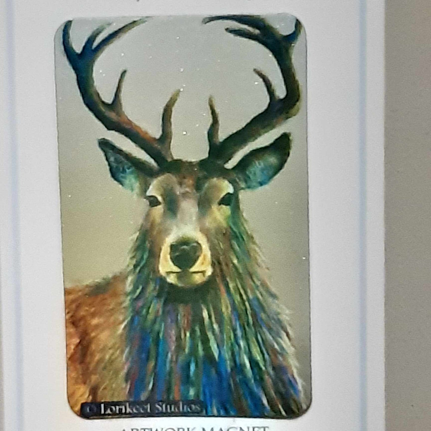 Contemplating Stag Artwork Magnet