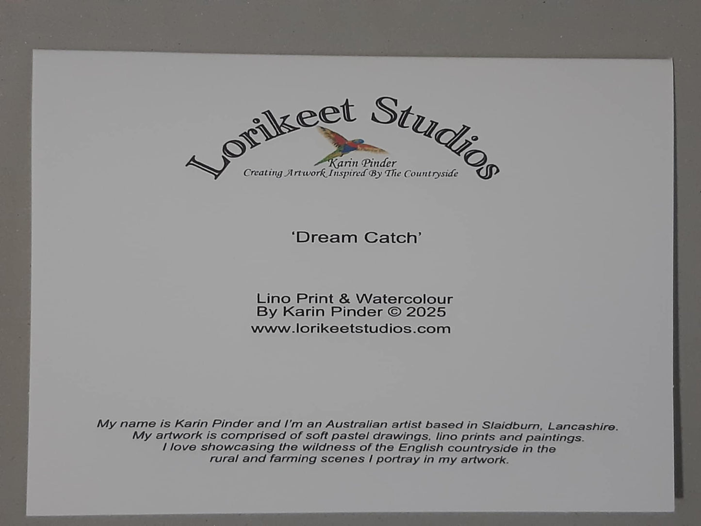 Dream Catch 5 x 7 Inch Greeting Card