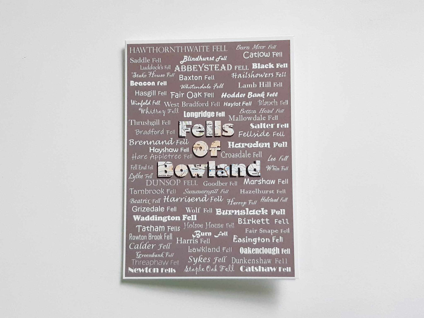 Fells Of Bowland Lancashire 5 x 7 Inch Greeting Card