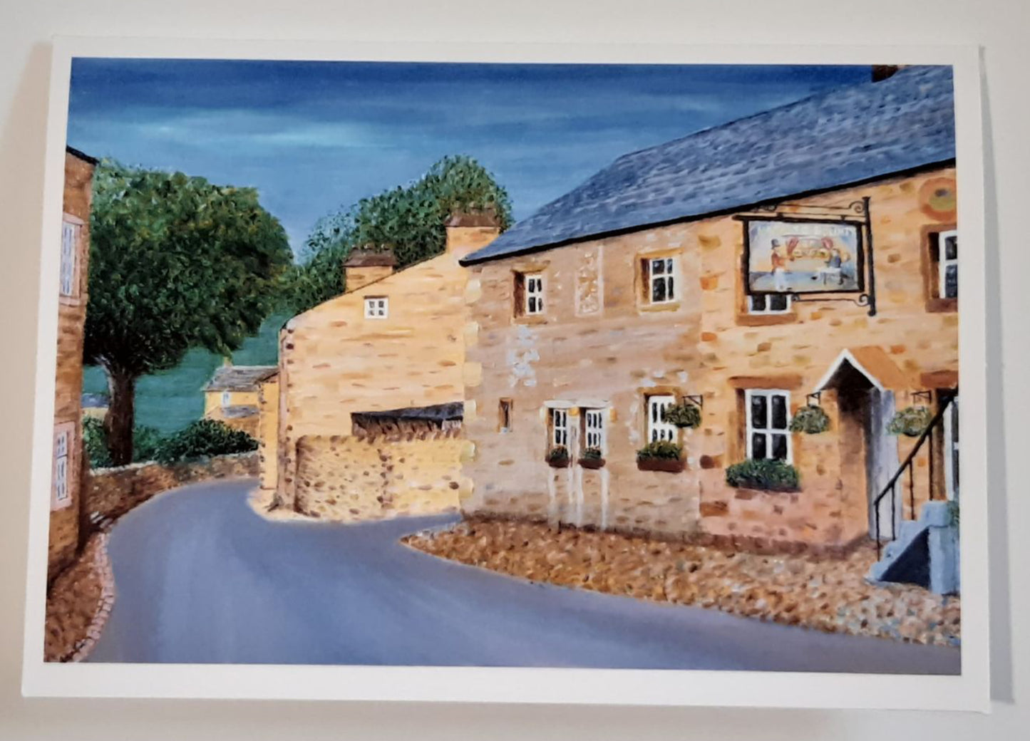 Hark To Bounty Village Slaidburn Pub 5 x 7 Inch Greeting Card