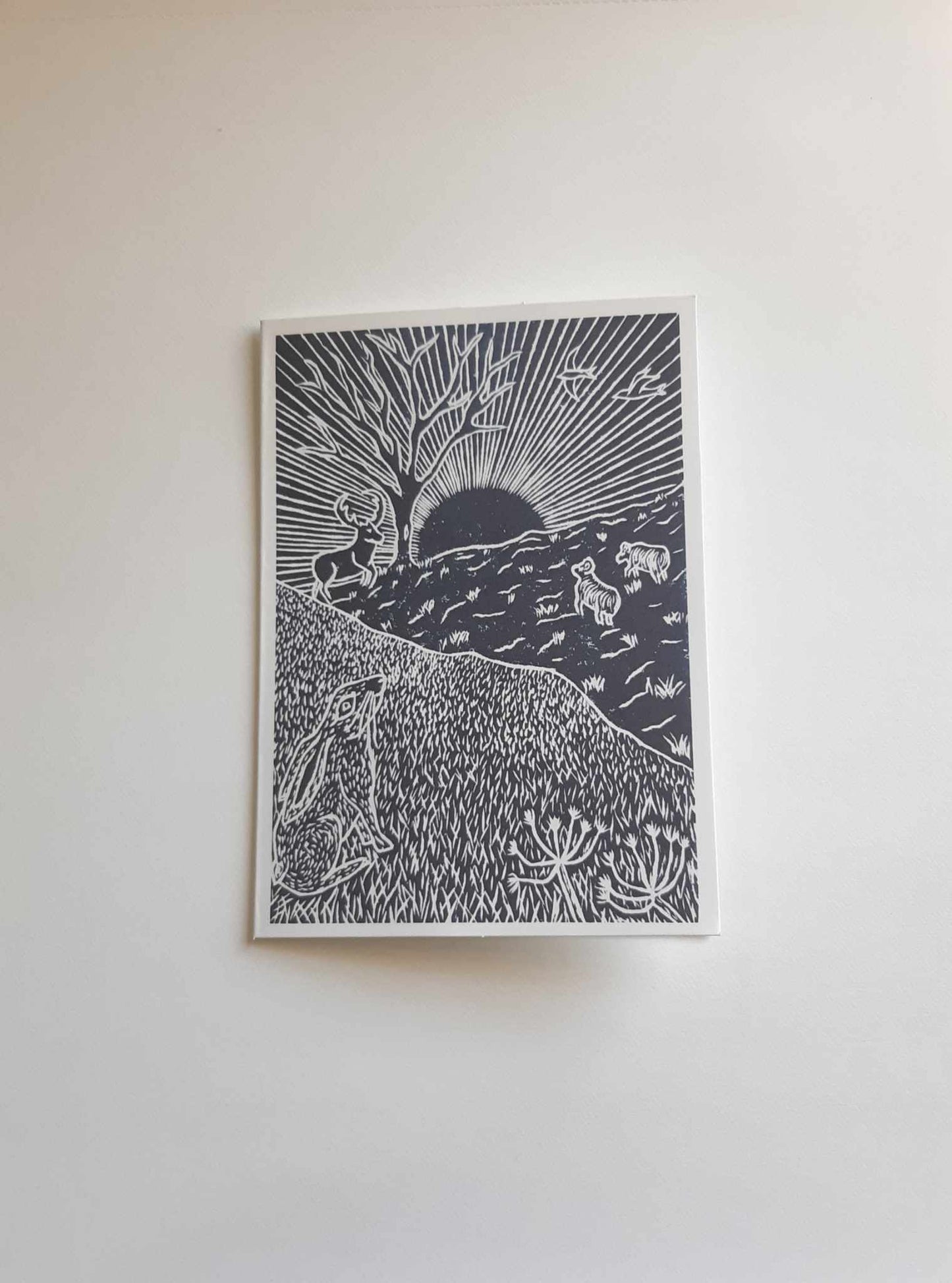 Sunrise Over The Fell 5 x 7 Inch Greeting Card