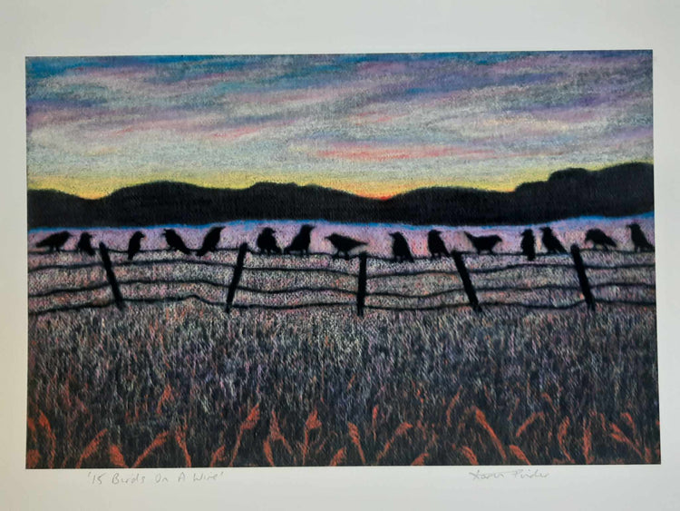 Fifteen Birds On A Wire