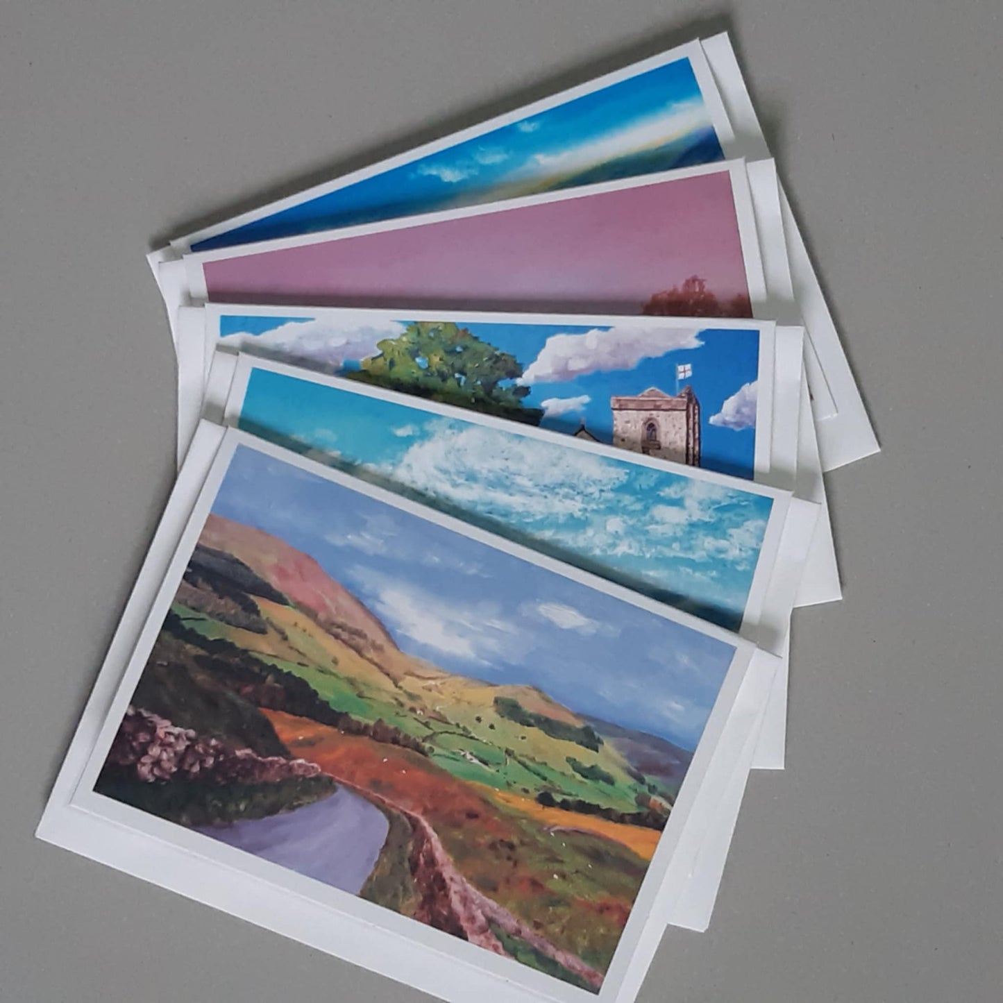 Hodder Valley Notecards Set of 5 Assorted Designs A6 Size