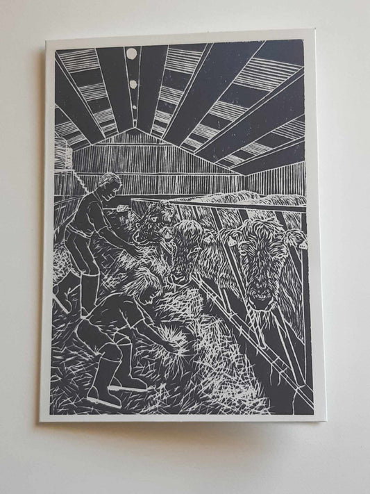 Dad's Helper 5 x 7 Inch Greeting Card