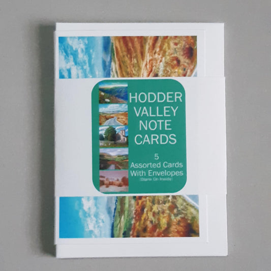 Hodder Valley Notecards Set of 5 Assorted Designs A6 Size
