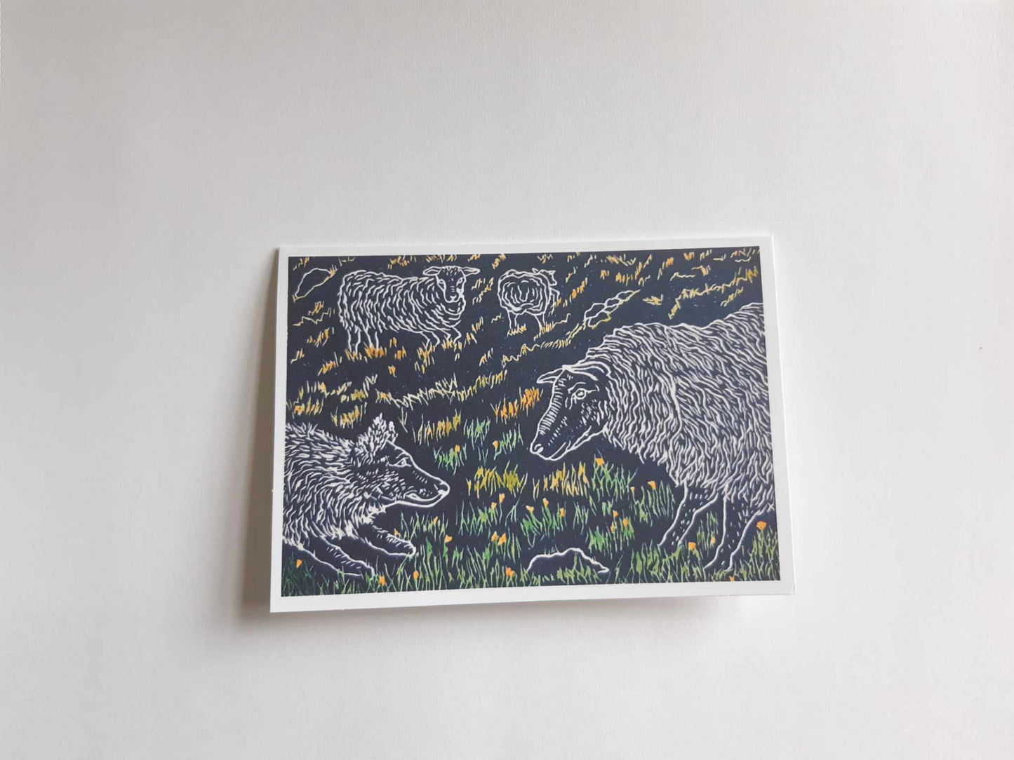 The Stand Off In Colour 5 x 7 Inch Greeting Card